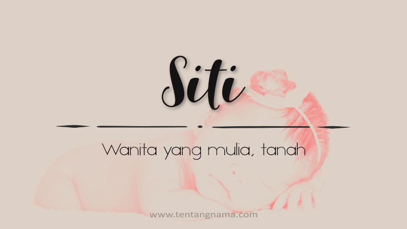 Arti Nama Siti - Siti