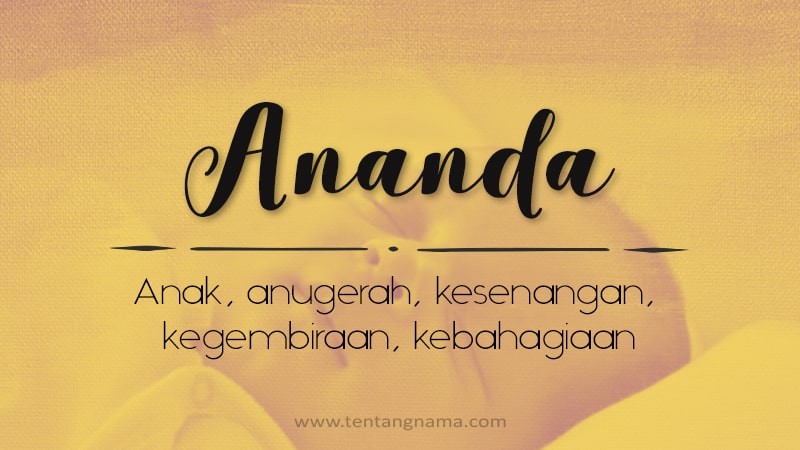 Arti Nama Ananda - Ananda